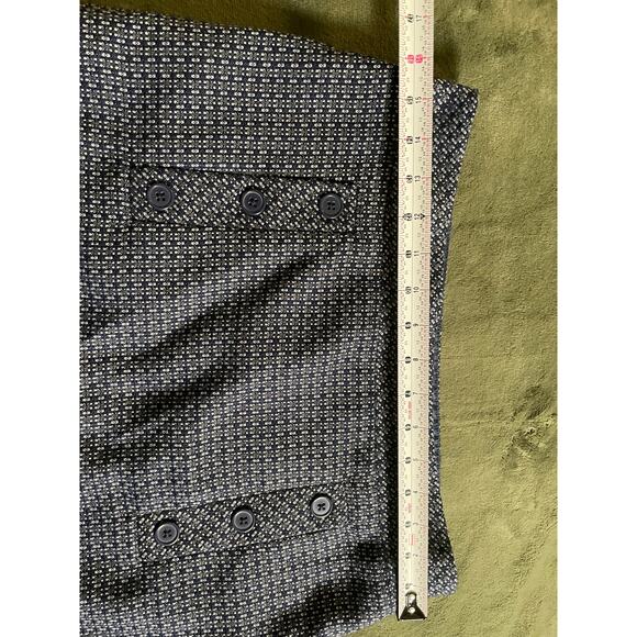 LOFT above knee pencil skirt Blue and White SZ 6 - Picture 5 of 7